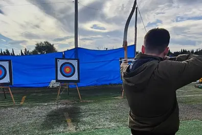Bogenschießen beim Jubiläums-Teamevent Bogenschießen beim Jubiläums-Teamevent von Babtec in Spanien