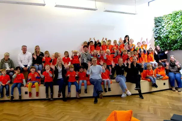 Kindergartenkinder zu Besuch bei Babtec in Wuppertal