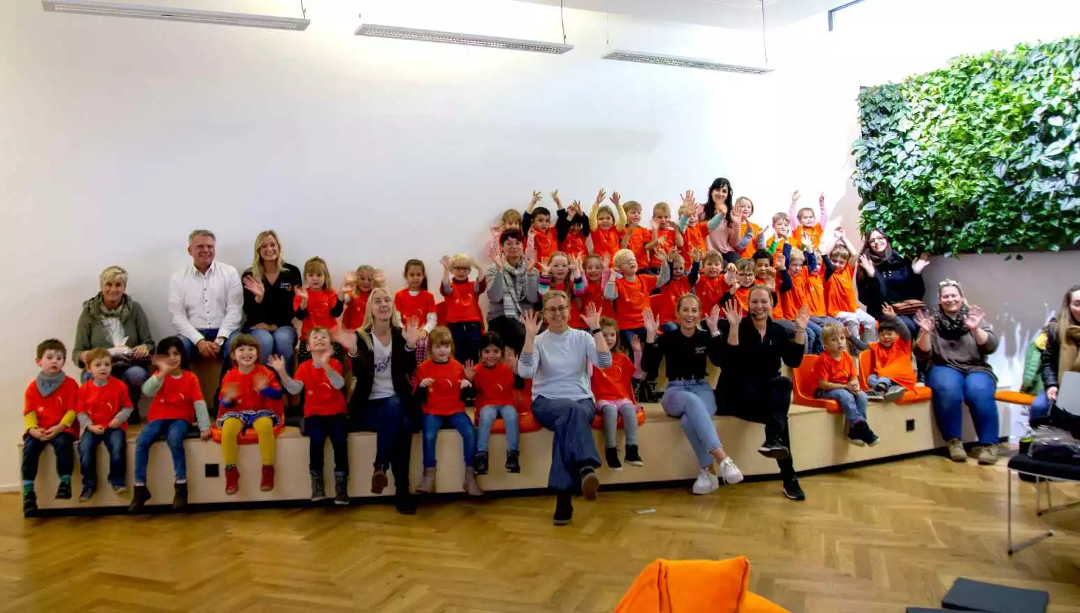 Kindergartenkinder zu Besuch bei Babtec in Wuppertal